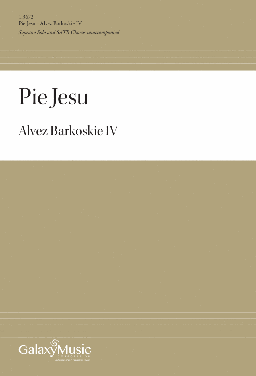 Pie Jesu 4-Part scores gallery preview page 1