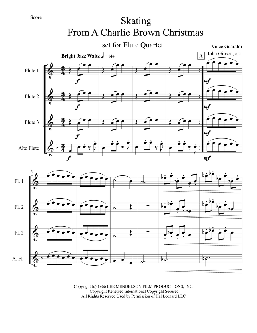 Skating Skating Woodwind Ensemble scores gallery preview page 2