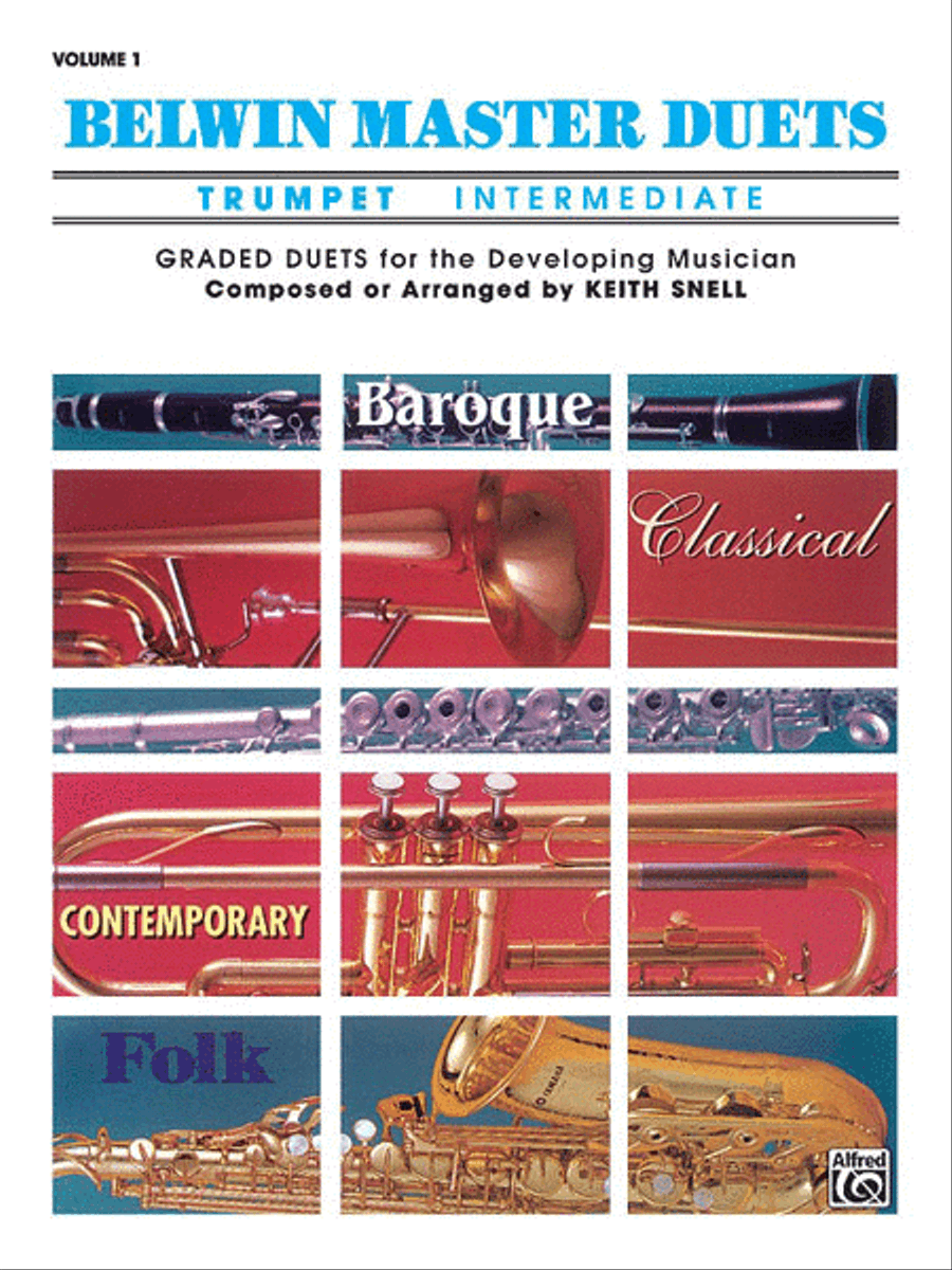 Belwin Master Duets (Trumpet), Volume 1 Trumpet Duet scores gallery preview page 1