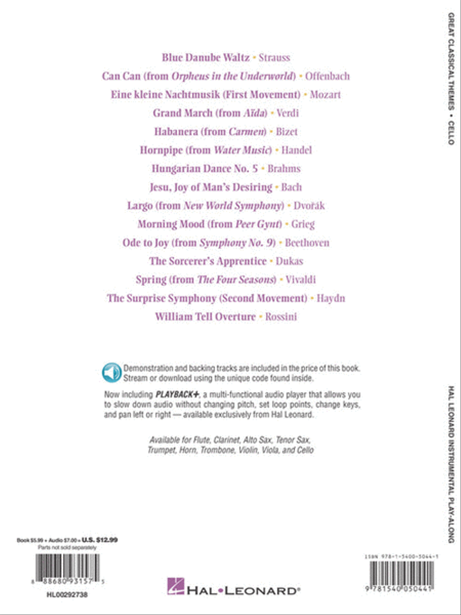 Great Classical Themes Cello scores gallery preview page 5