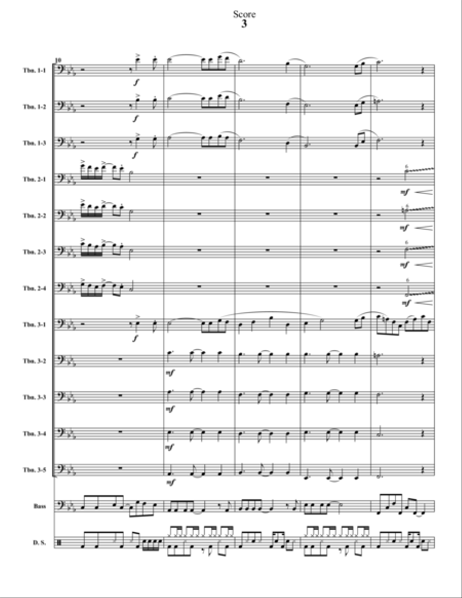 Mojave Cadillac Mojave Cadillac Trombone scores gallery preview page 3