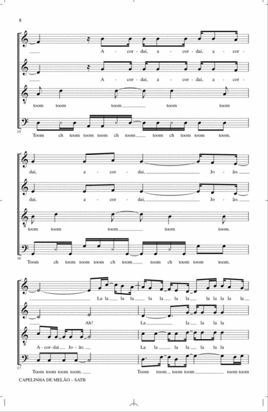 Capelinha De Melao Capelinha De Melao 4-Part scores gallery preview page 6