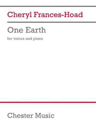 Book cover for One Earth (Piano Score)