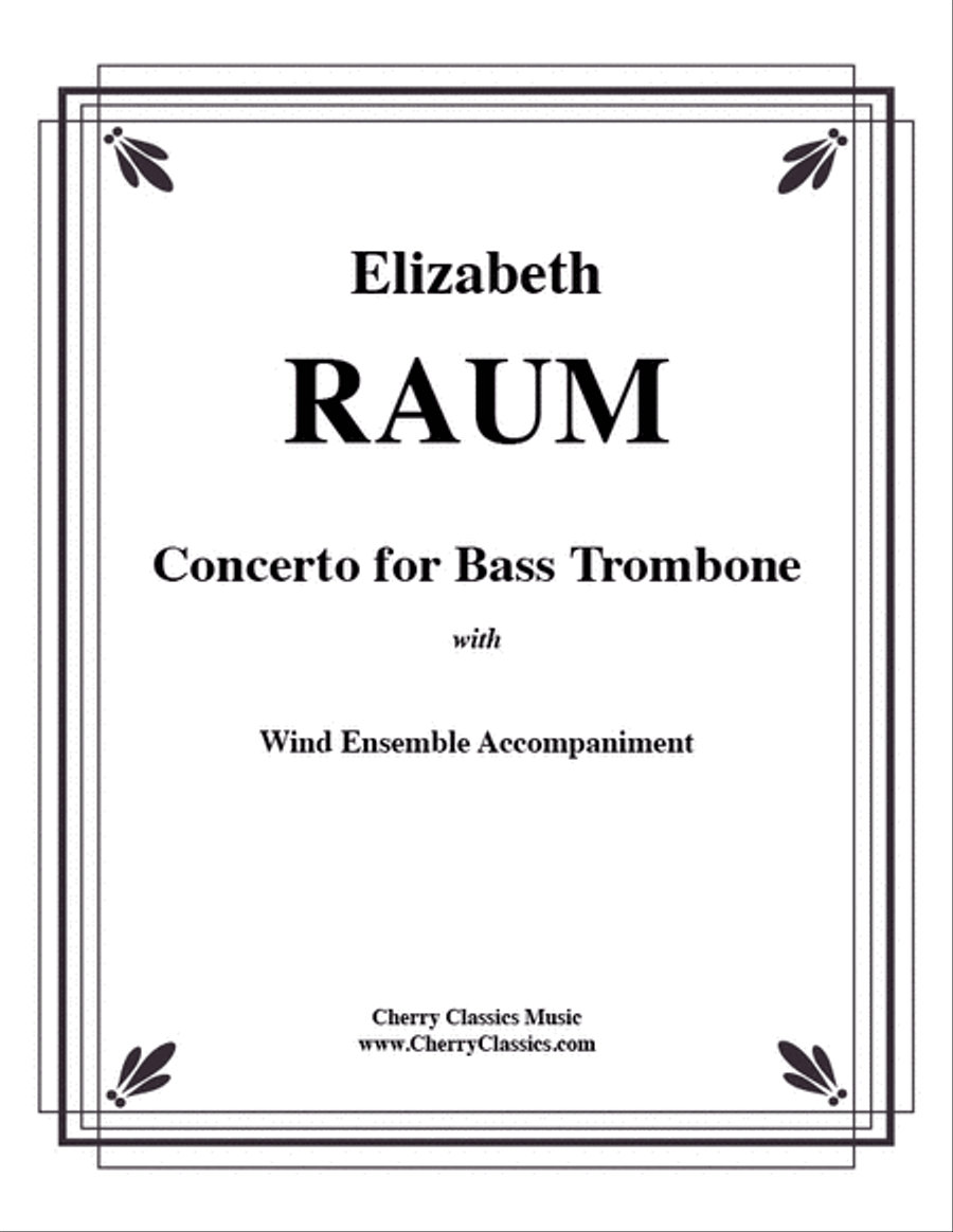 Concerto for Bass Trombone with Wind Ensemble Accompaniment Bass Trombone scores gallery preview page 1