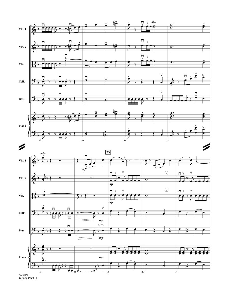 Turning Point - Full Score Orchestra scores gallery preview page 5