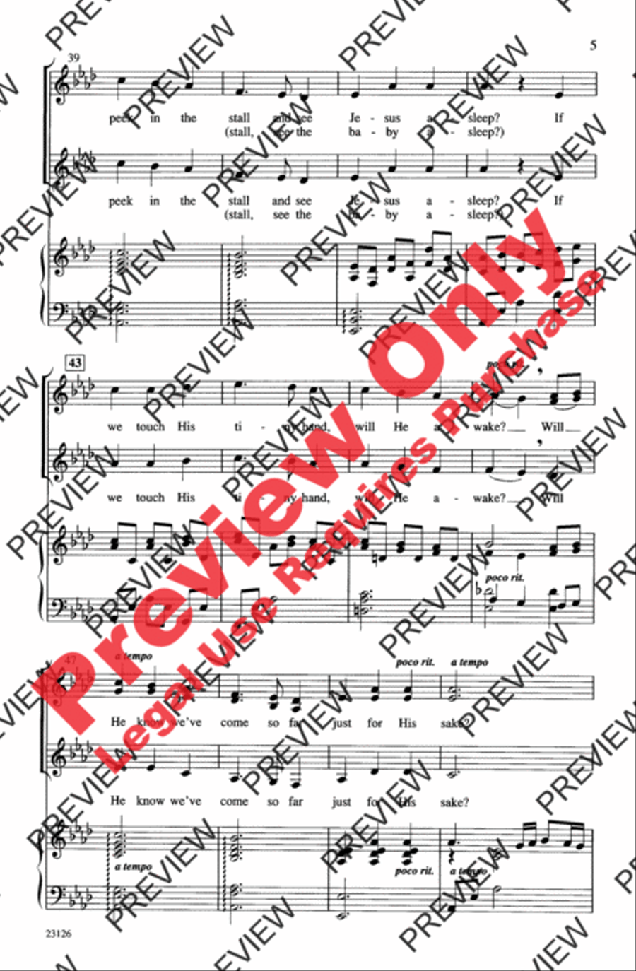How Far Is It to Bethlehem? Women's Choir scores gallery preview page 5