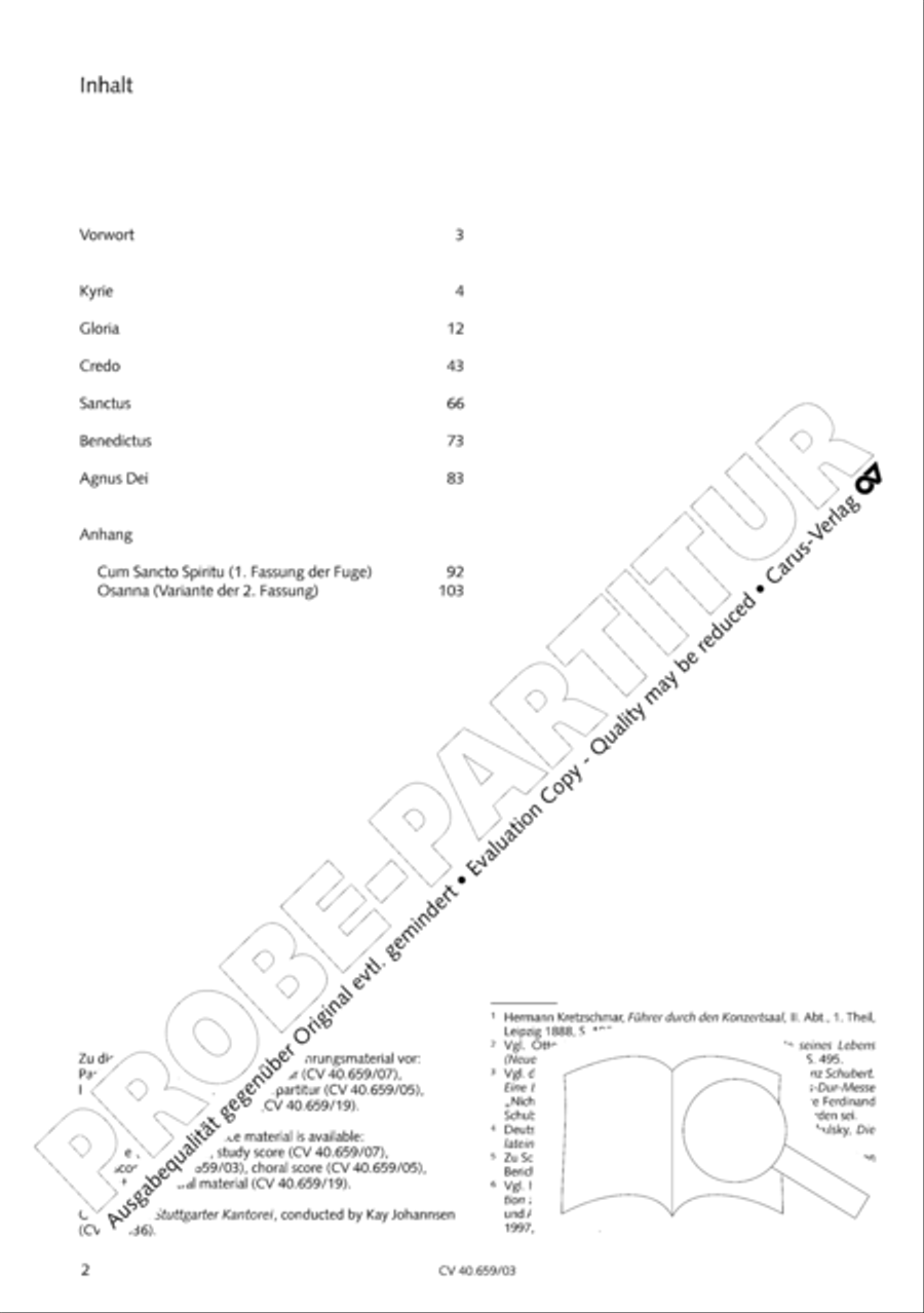 Mass in A flat major (Messe in As) 4-Part scores gallery preview page 3