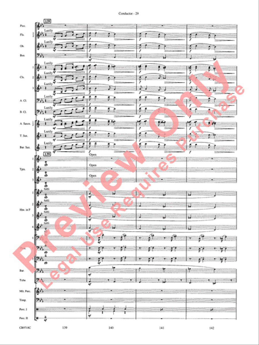 Gershwin! (Medley) Gershwin! (Medley) Concert Band scores gallery preview page 32
