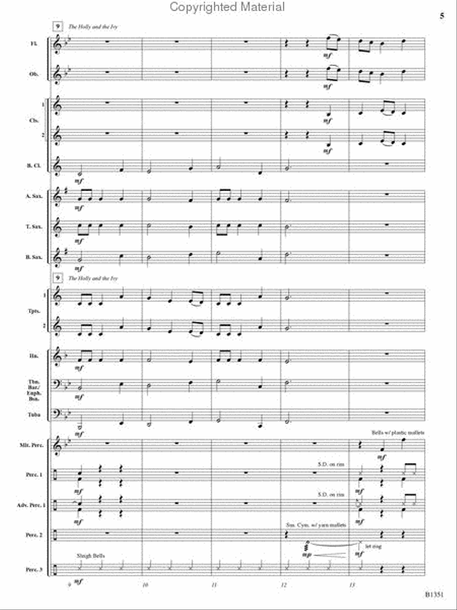 A Canterbury Christmas Concert Band scores gallery preview page 4