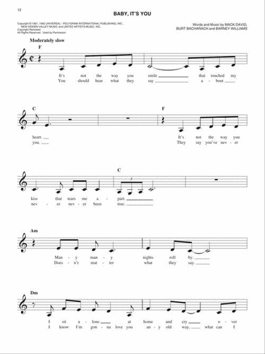 The Easy Sixties Fake Book Piano scores gallery preview page 8