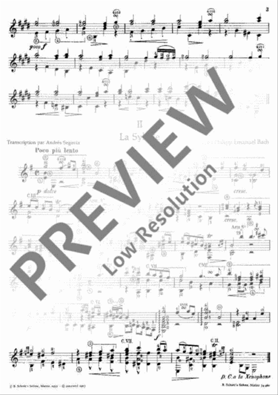 La Xénophone - La Sibylle Classical Guitar scores gallery preview page 3