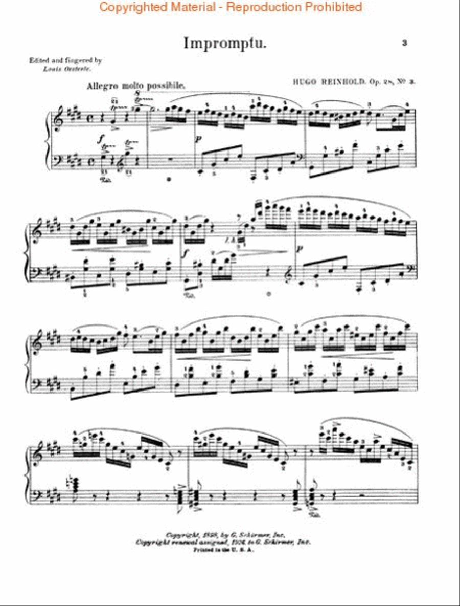 Impromptu, Op. 28, No. 3 in C# Piano Solo scores gallery preview page 2