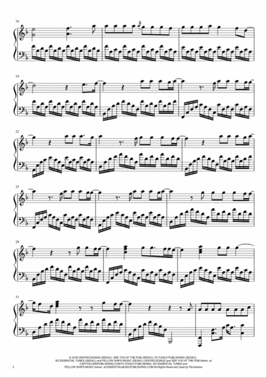 You Say Piano Solo scores gallery preview page 3
