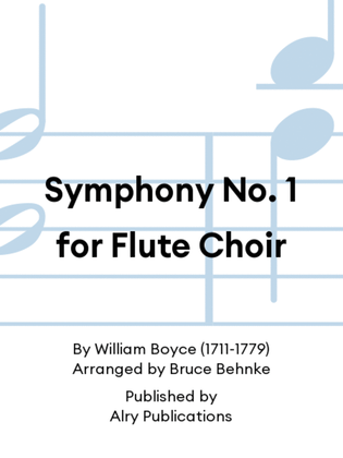 Book cover for Symphony No. 1 for Flute Choir