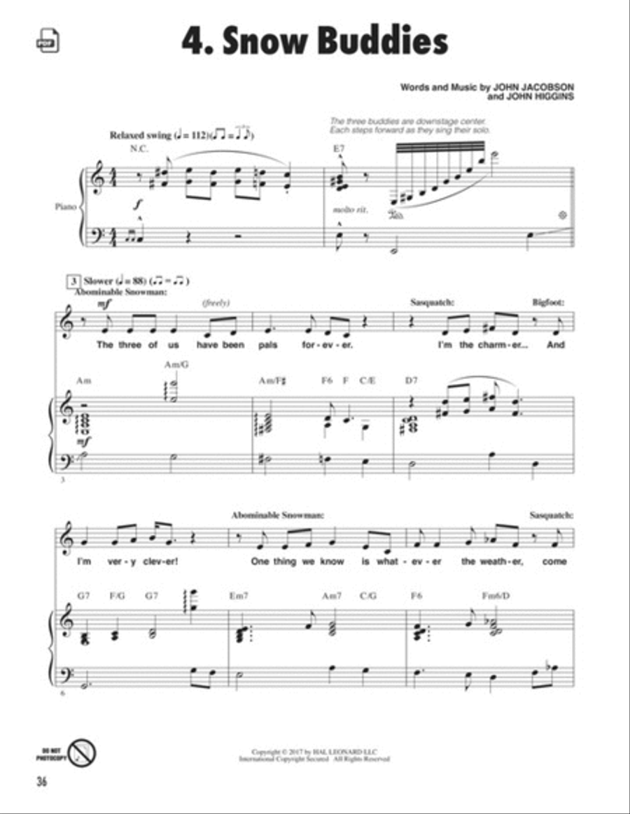 On with the Snow! Choir scores gallery preview page 6