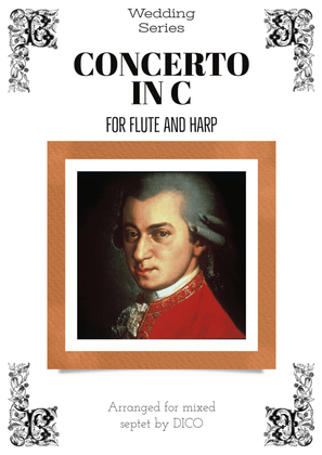 Book cover for Concerto in C for Flute and Harp - II Movement