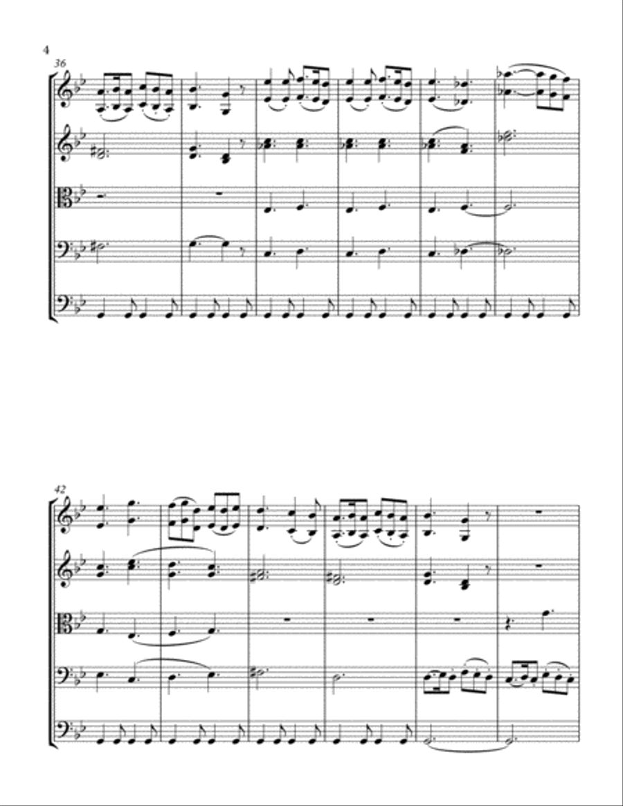 Il Vecchio Castello String Quintet Moussorgsky String Quartet scores gallery preview page 4