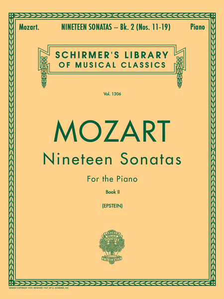 Wolfgang Amadeus Mozart: 19 Sonatas - Book 2