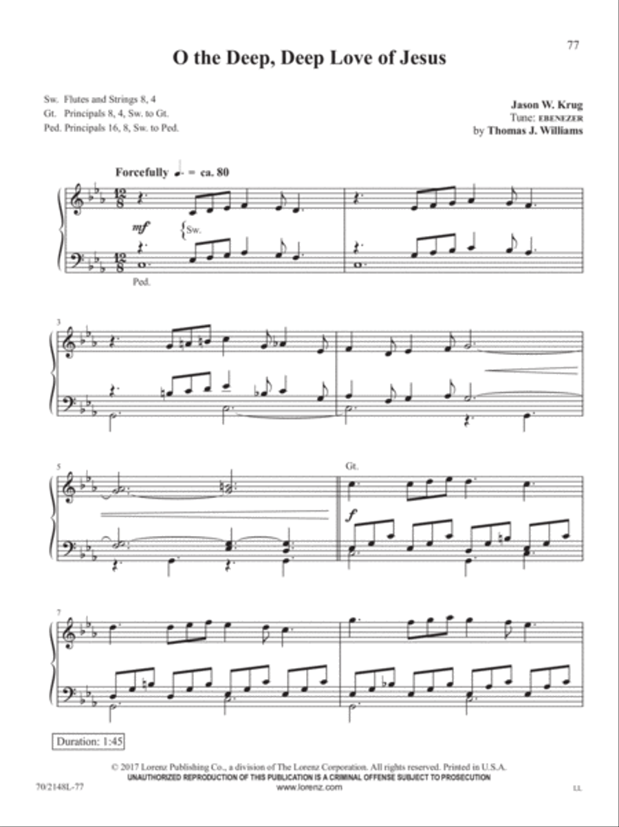 Easy Organ Library, Vol. 64 Organ Solo scores gallery preview page 26