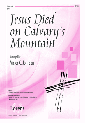 Book cover for Jesus Died on Calvary's Mountain