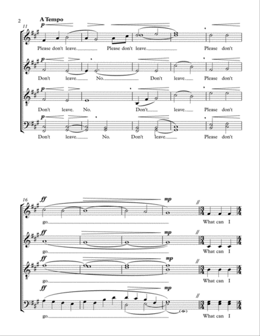 SATB - Remember 4-Part scores gallery preview page 2