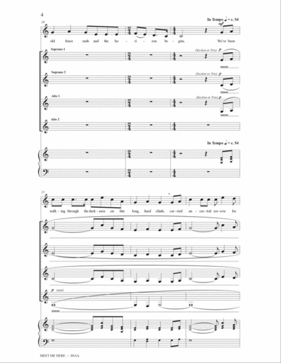 Meet Me Here SSA scores gallery preview page 2