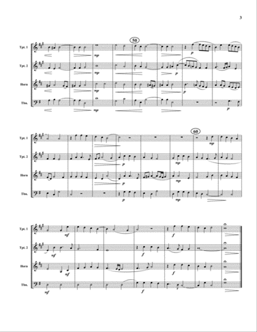 Dixit Maria Brass Quartet scores gallery preview page 3