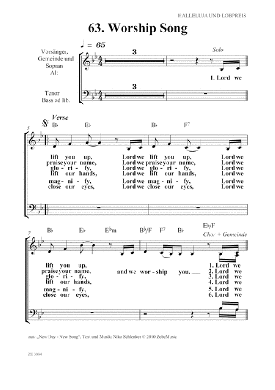 Glory to God! Gospel liturgisch. Voice scores gallery preview page 8