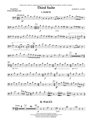 Third Suite (I. March, II. Waltz, III. Rondo): (wp) B-flat Tuba B.C.