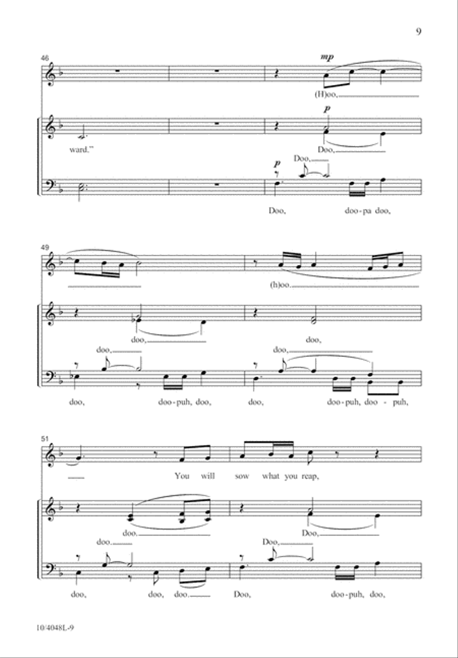 Reap What You Sow 4-Part scores gallery preview page 10