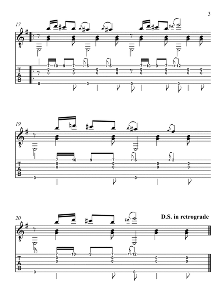 Gnossienne No. 1 (Tablature + Sheet Music) image number null