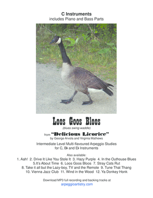 Loos Goos Bloos for violin, flute, C instruments.