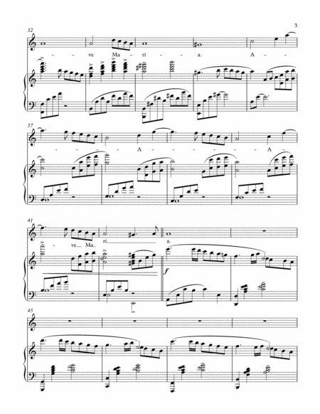 Ave Maria (Caccini) A minor for Soprano & Piano