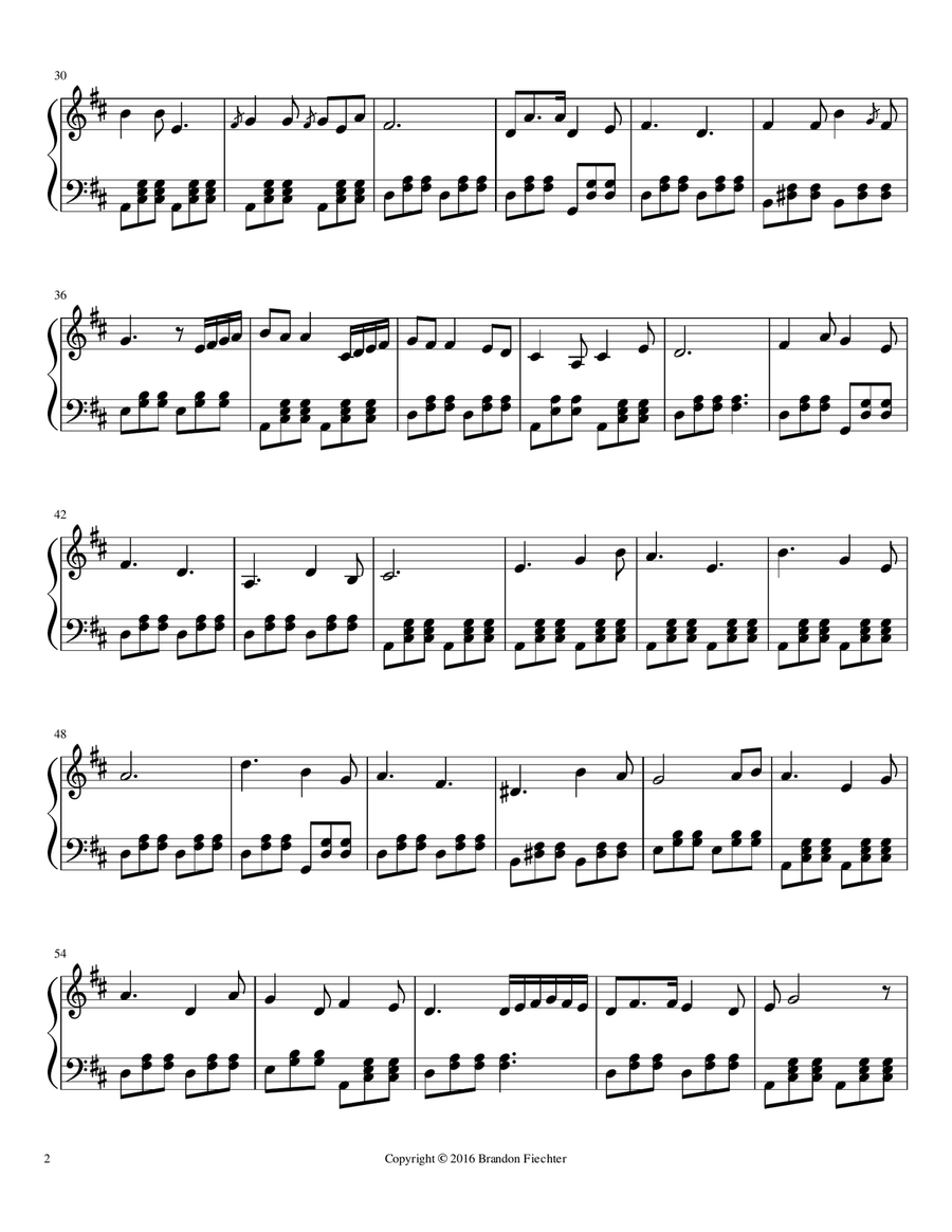 Dutch Windmills Easy Piano scores gallery preview page 2