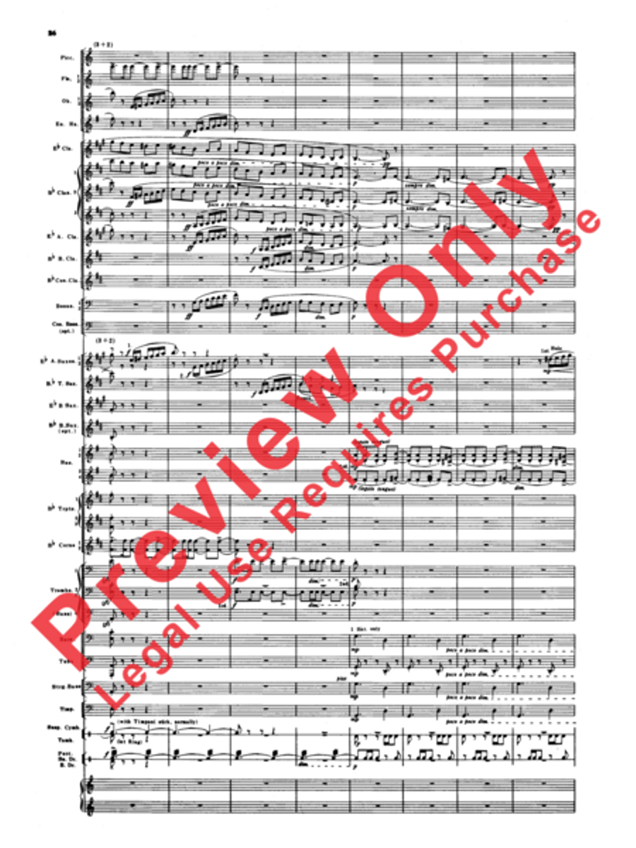 Armenian Dances, Part 1 Concert Band scores gallery preview page 27