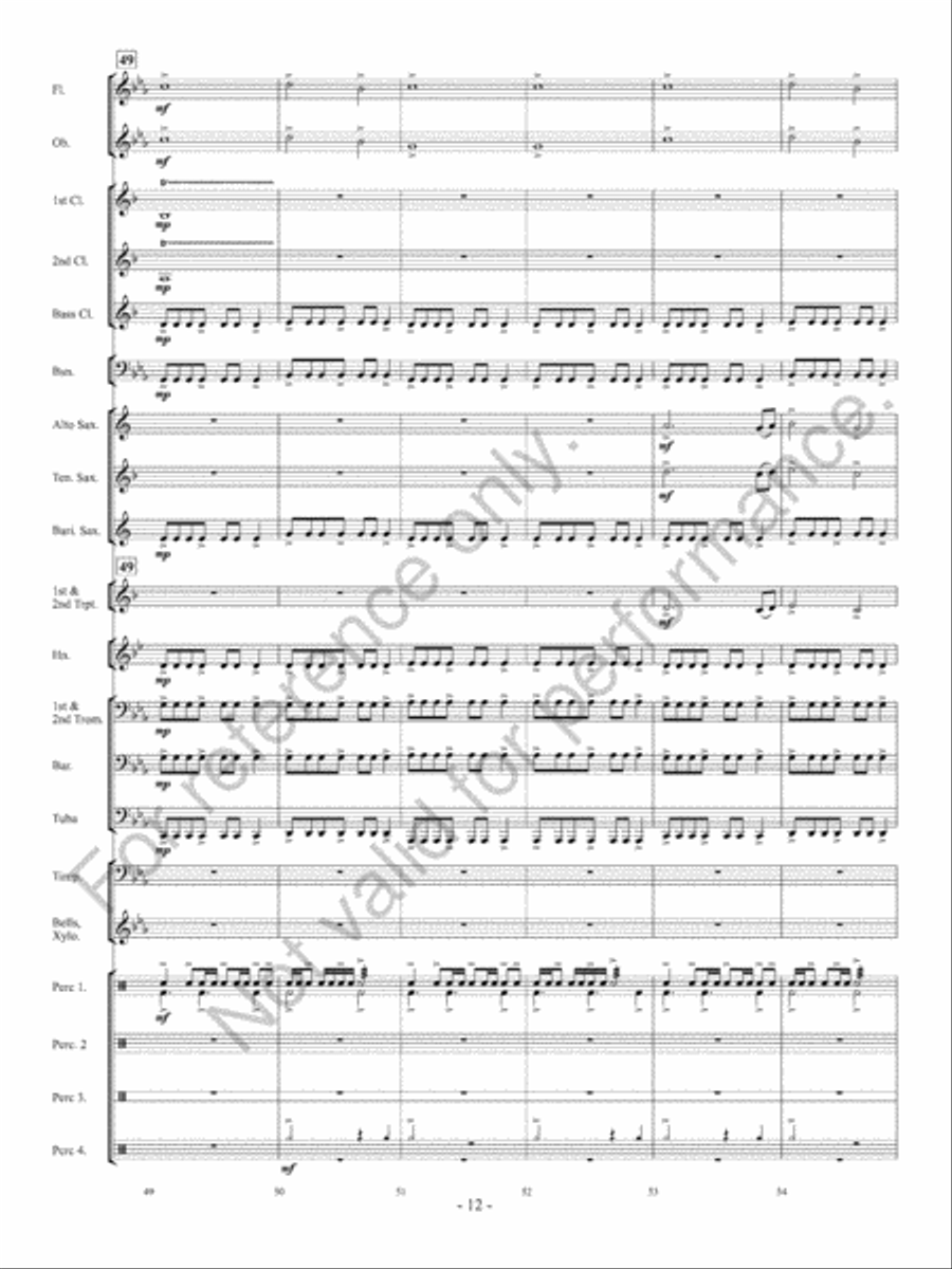 Ancient Conquest Concert Band scores gallery preview page 13