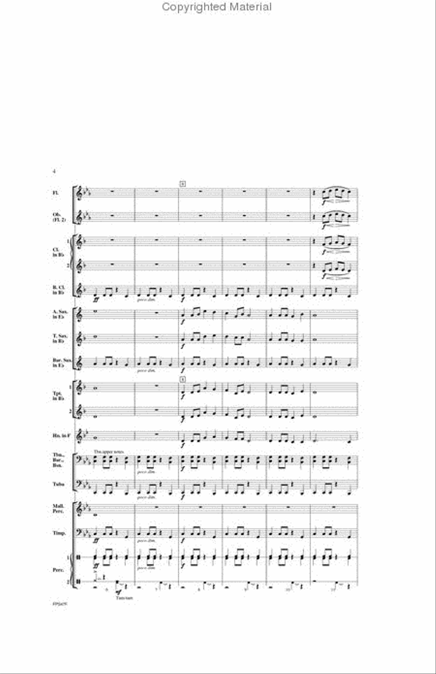 The Charioteers Concert Band scores gallery preview page 3