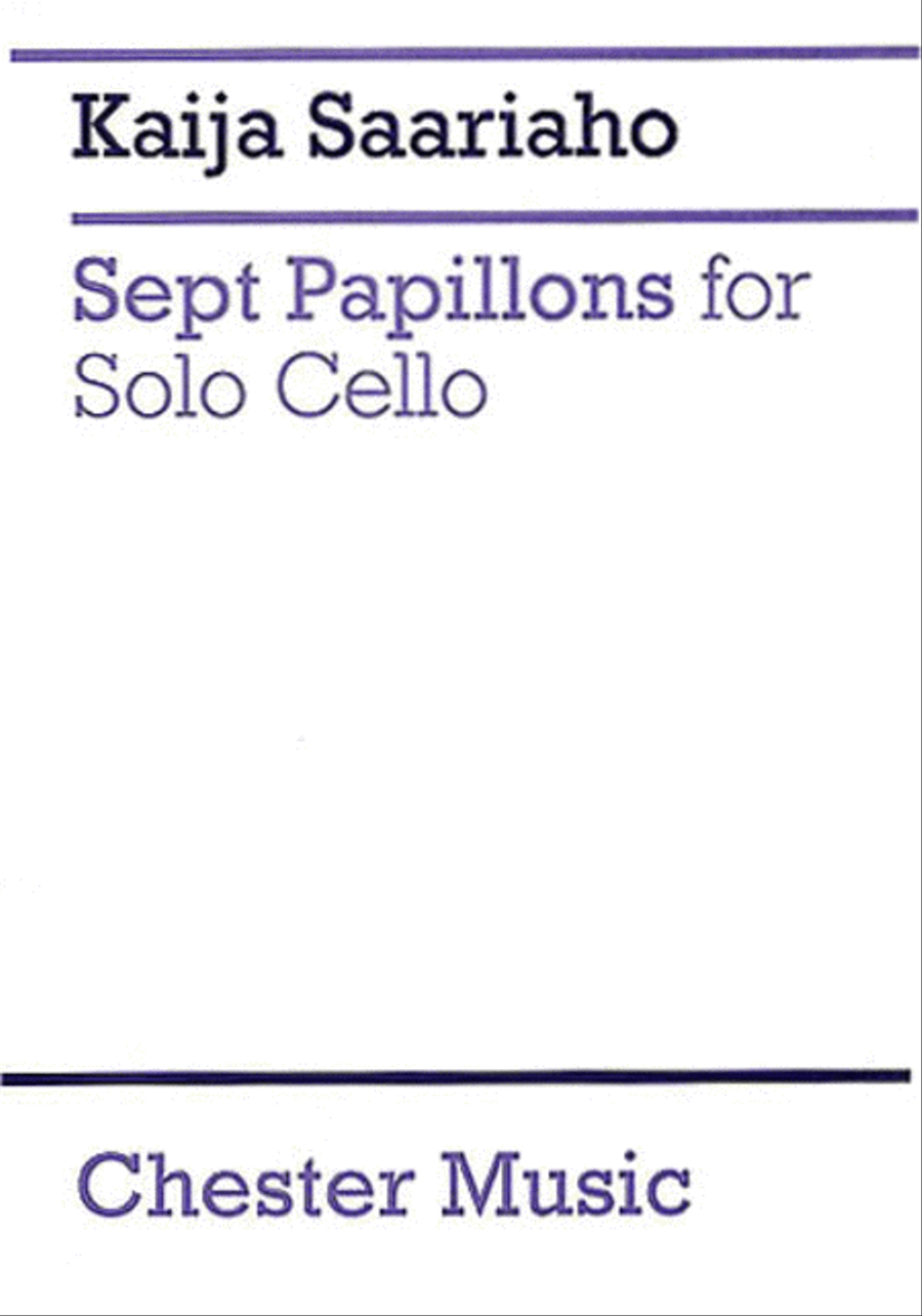 7 Papillons Cello Solo scores gallery preview page 1