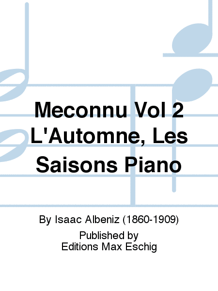 Meconnu Vol 2 L'Automne, Les Saisons Piano