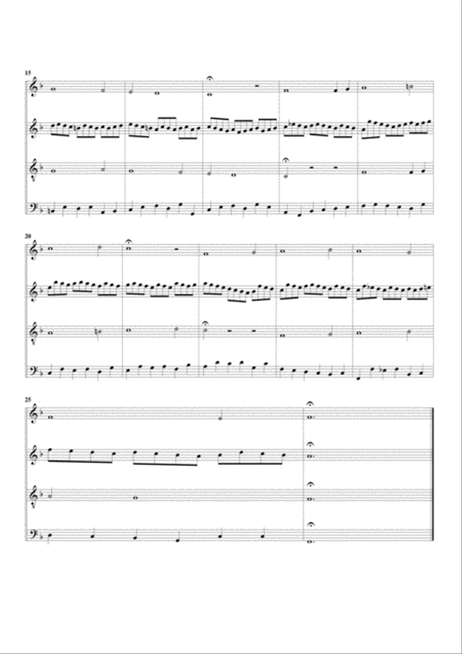 Gott, durch deine Guete, BWV 600 from Orgelbuechlein (arrangement for 4 recorders) Recorder scores gallery preview page 2