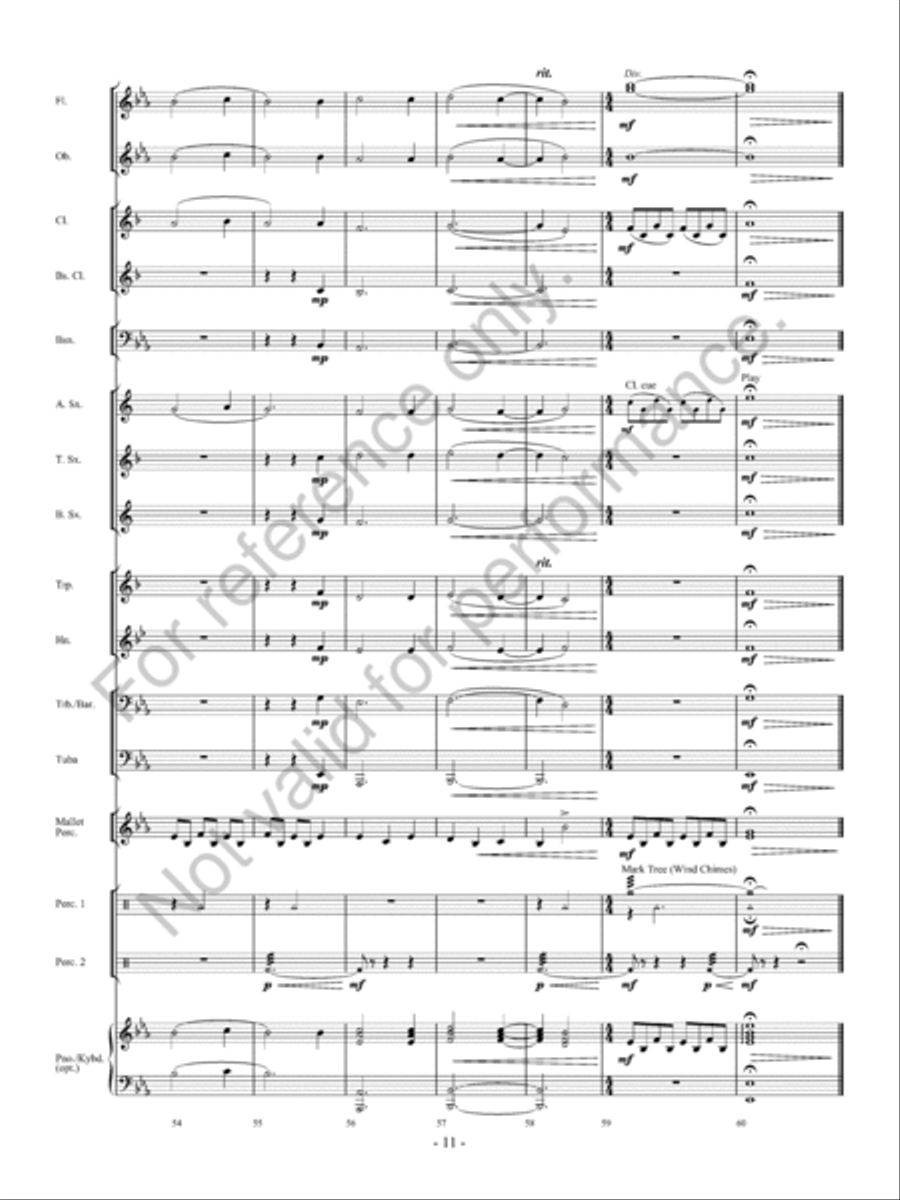 Upon A Midnight Clear Upon A Midnight Clear Concert Band scores gallery preview page 12
