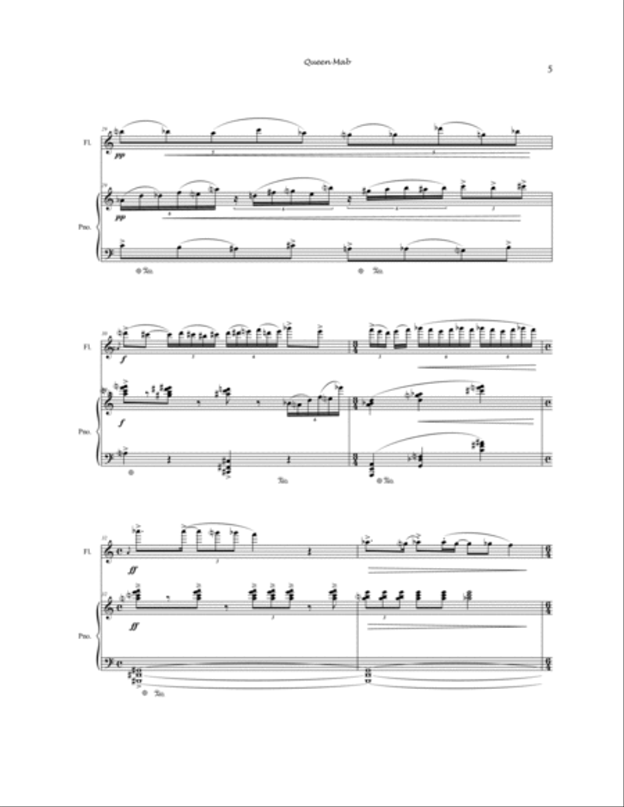 Queen Mab Woodwind Duet scores gallery preview page 5