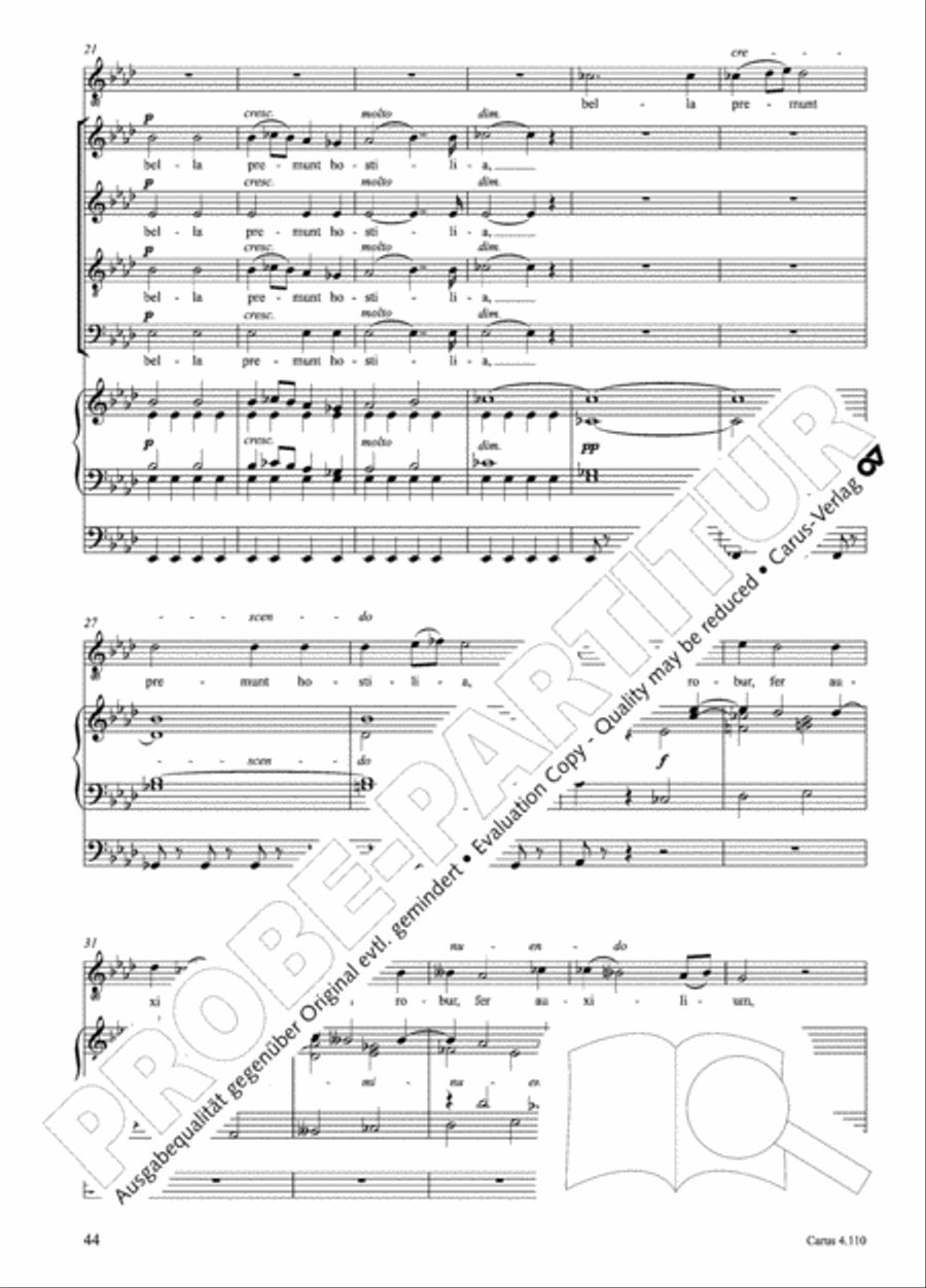 20 Latin Motets (Chants sacres latin/ 20 latein. Motetten) 4-Part scores gallery preview page 45