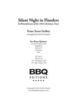 Silent Night in Flanders - Brass Quintet