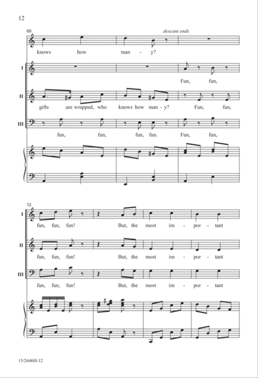 Fun, Fun, Fun! Fun, Fun, Fun! 3-Part scores gallery preview page 13