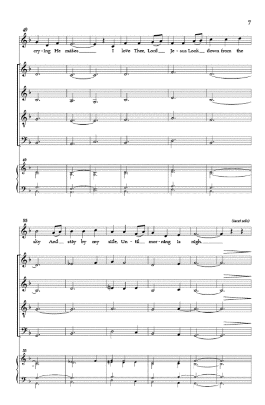 Away in a Manger - SATB divisi image number null