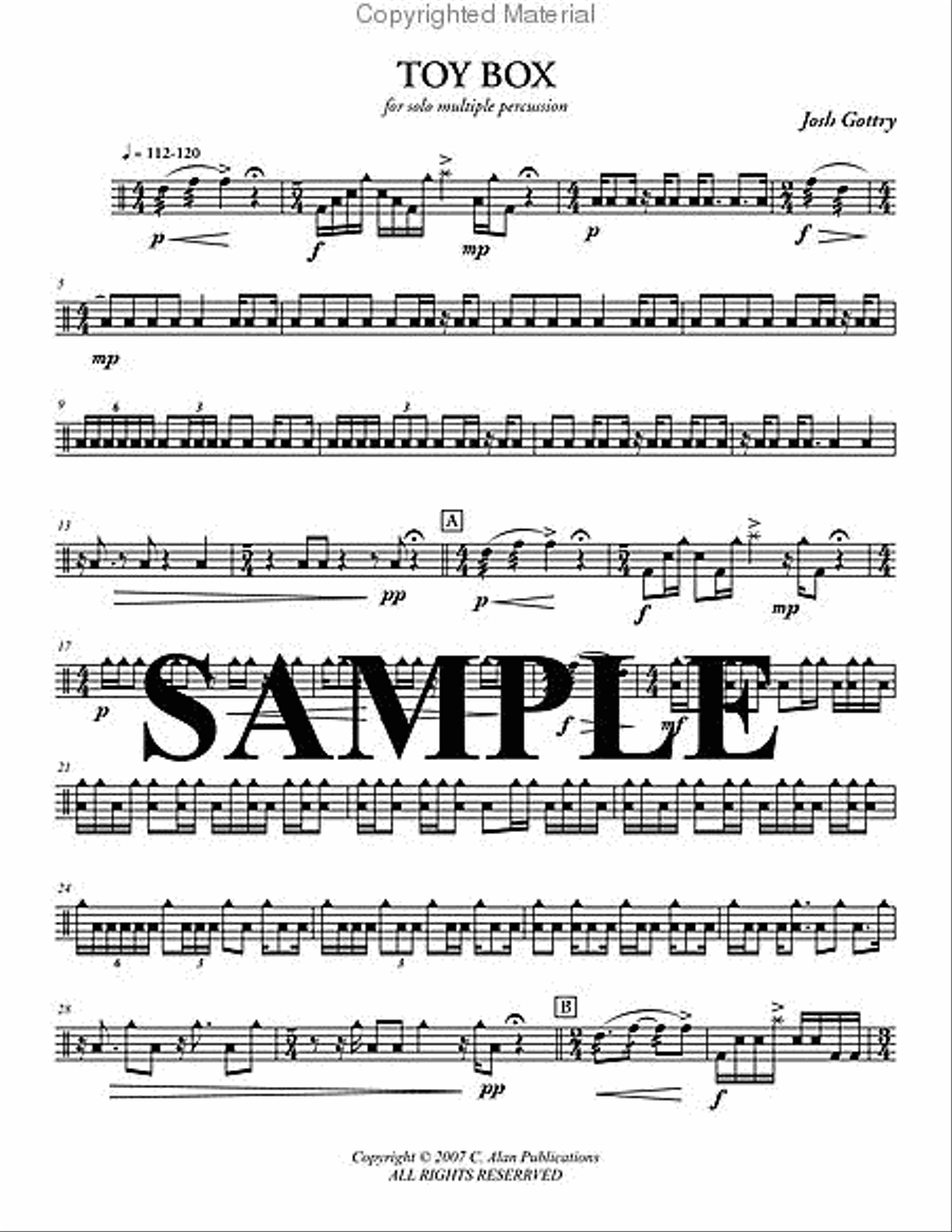 Toy Box Percussion Ensemble scores gallery preview page 2