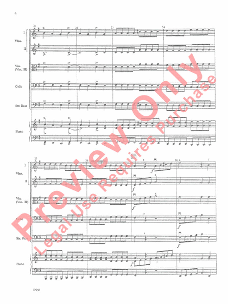 Star Dancer String Orchestra scores gallery preview page 5