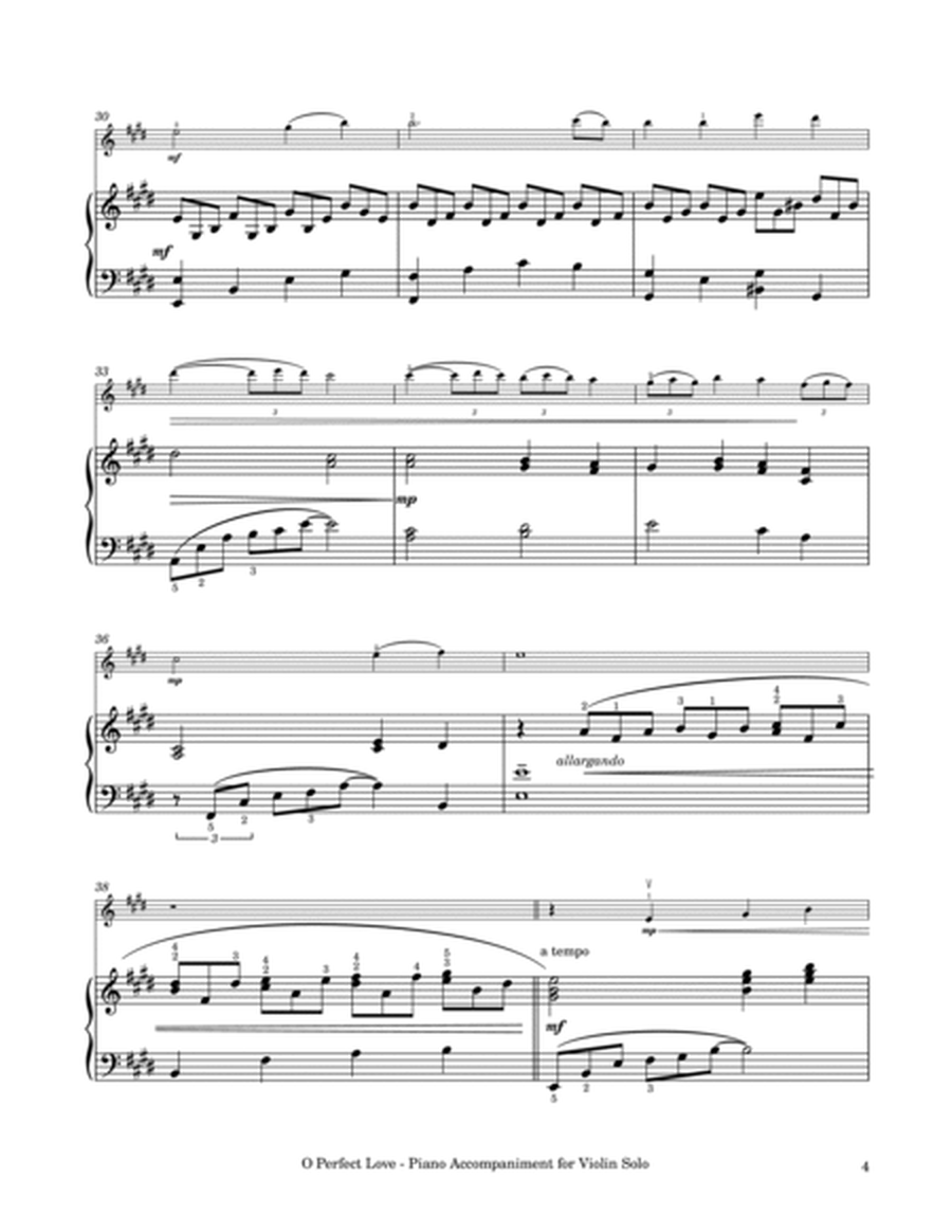 O Perfect Love (Wedding Hymn) - Violin Solo with Piano Accompaniment image number null