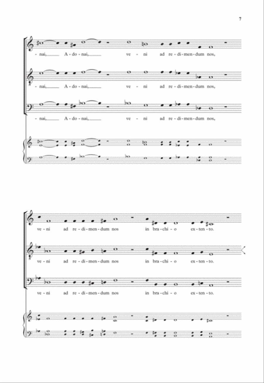 O Adonai, et Dux domus Israel Divisi scores gallery preview page 6